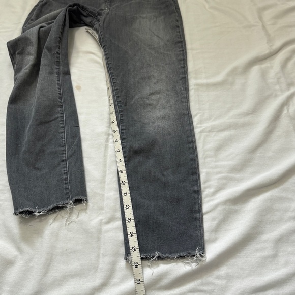 Frank & Eileen 31 Sligo Gray Wash Skinny Jeans ~ High Waist Raw Hem - Picture 8 of 10